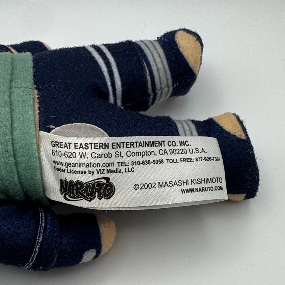 Naruto Kakashi Hatake Plush 8” Great Eastern Entertainment Anime Stuffed Toy